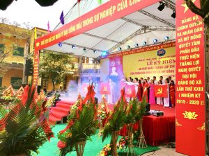Lễ Kỷ Niệm 60 Năm Thành Lập Chi Bộ Đảng xã Mỹ Đồng - tổ chức sự kiện Hải Phòng