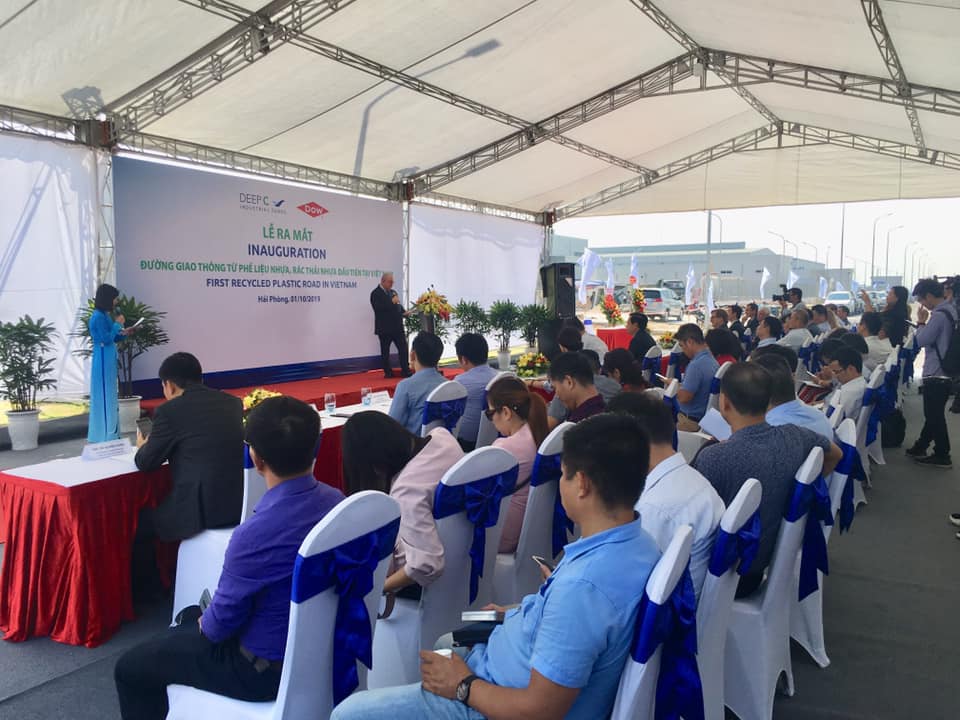 Lễ Khánh Thành Đường Từ Phế Liệu Nhựa - KCN Nam Đình Vũ - Tổ chức sự kiện Hải Phòng