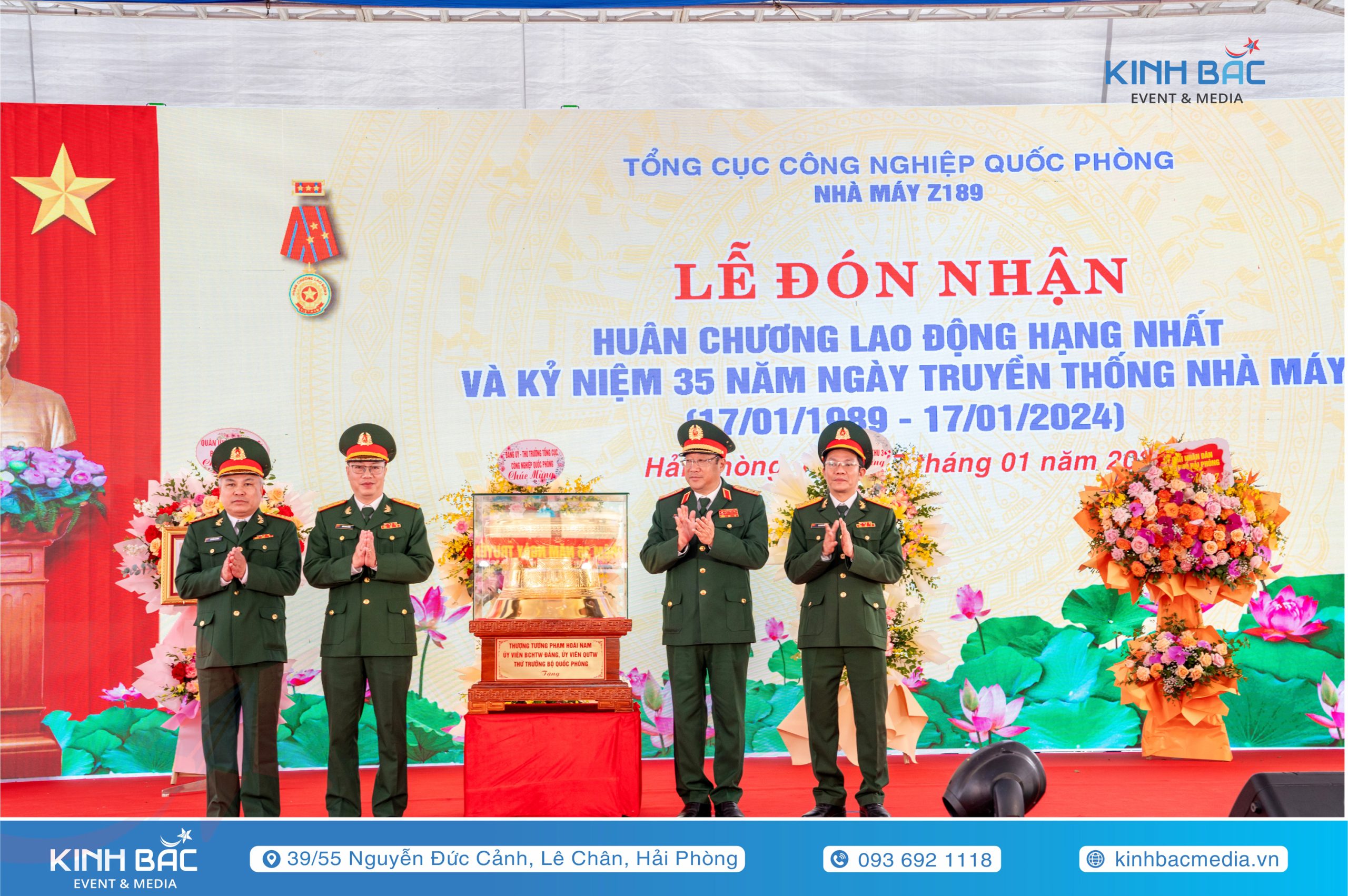 Lễ Kỷ Niệm 35 Năm Ngày Thành Lập Nhà Máy Z189 (Công ty đóng tàu 189) - Tổ Chức Sự Kiện Hải Phòng