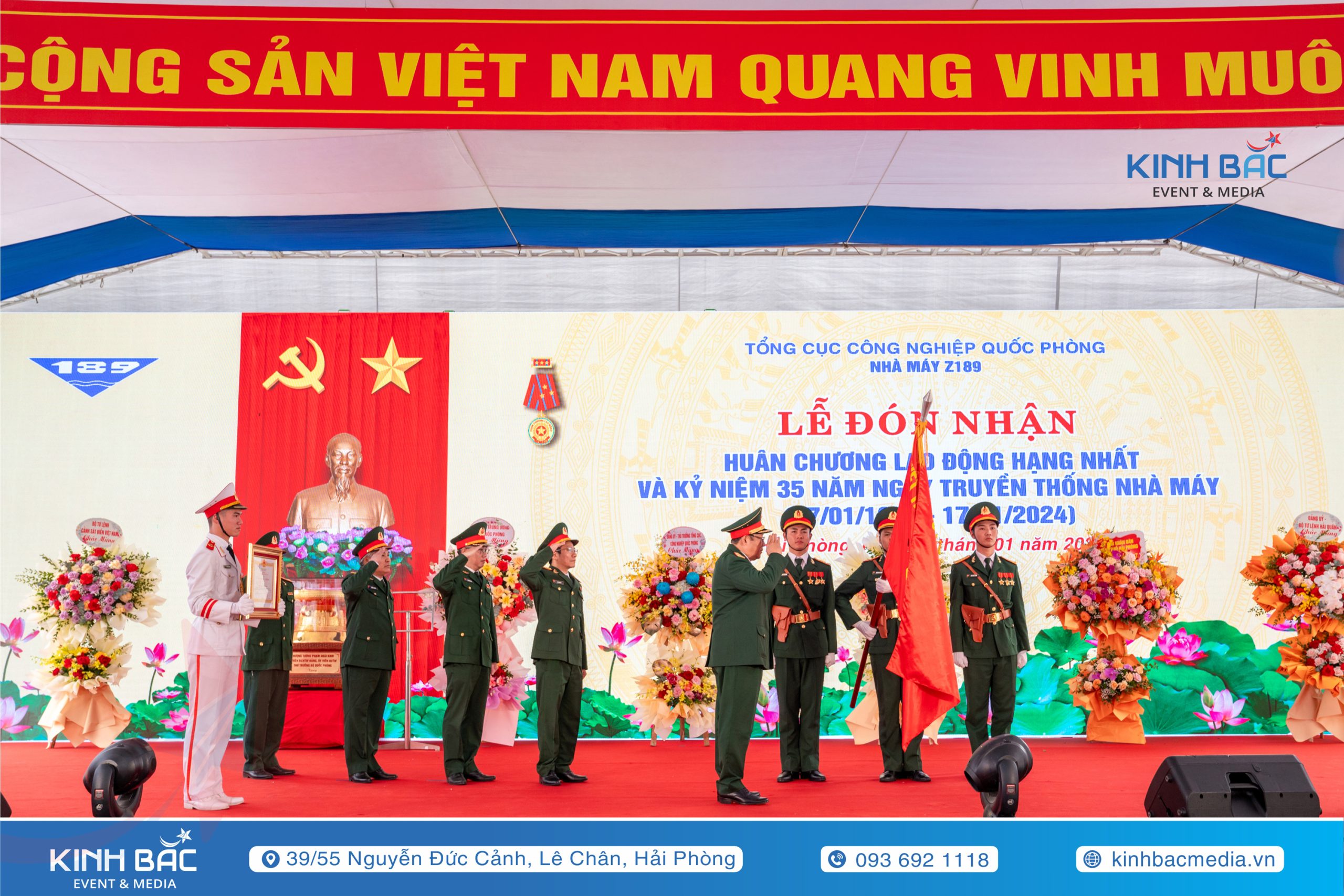 Lễ Kỷ Niệm 35 Năm Ngày Thành Lập Nhà Máy Z189 (Công ty đóng tàu 189) - Tổ Chức Sự Kiện Hải Phòng