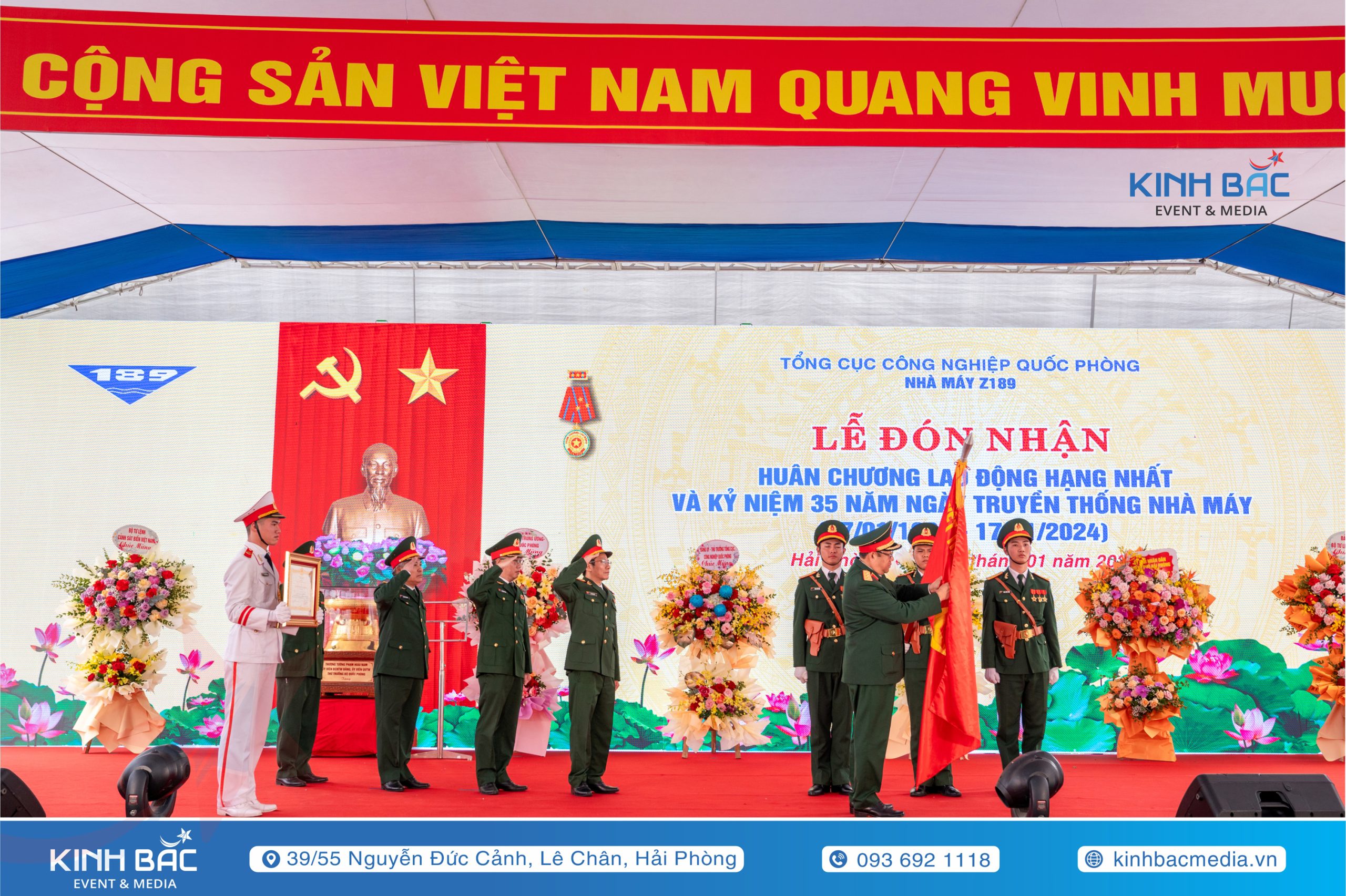 Lễ Kỷ Niệm 35 Năm Ngày Thành Lập Nhà Máy Z189 (Công ty đóng tàu 189) - Tổ Chức Sự Kiện Hải Phòng