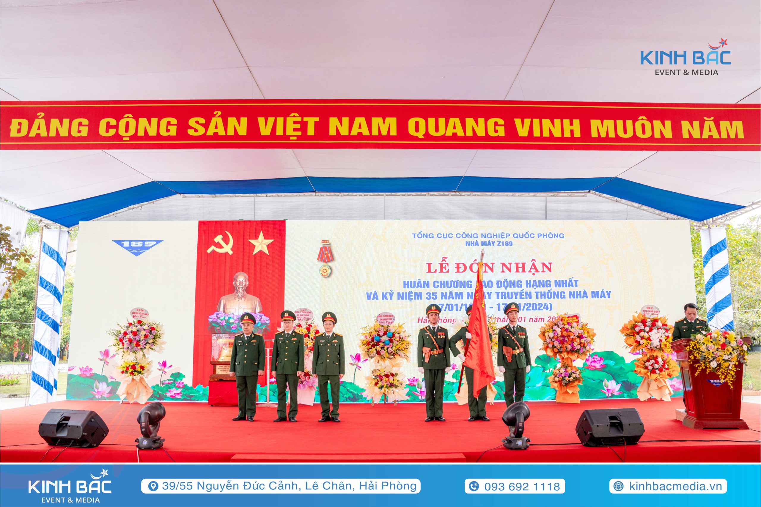 Lễ Kỷ Niệm 35 Năm Ngày Thành Lập Nhà Máy Z189 (Công ty đóng tàu 189) - Tổ Chức Sự Kiện Hải Phòng