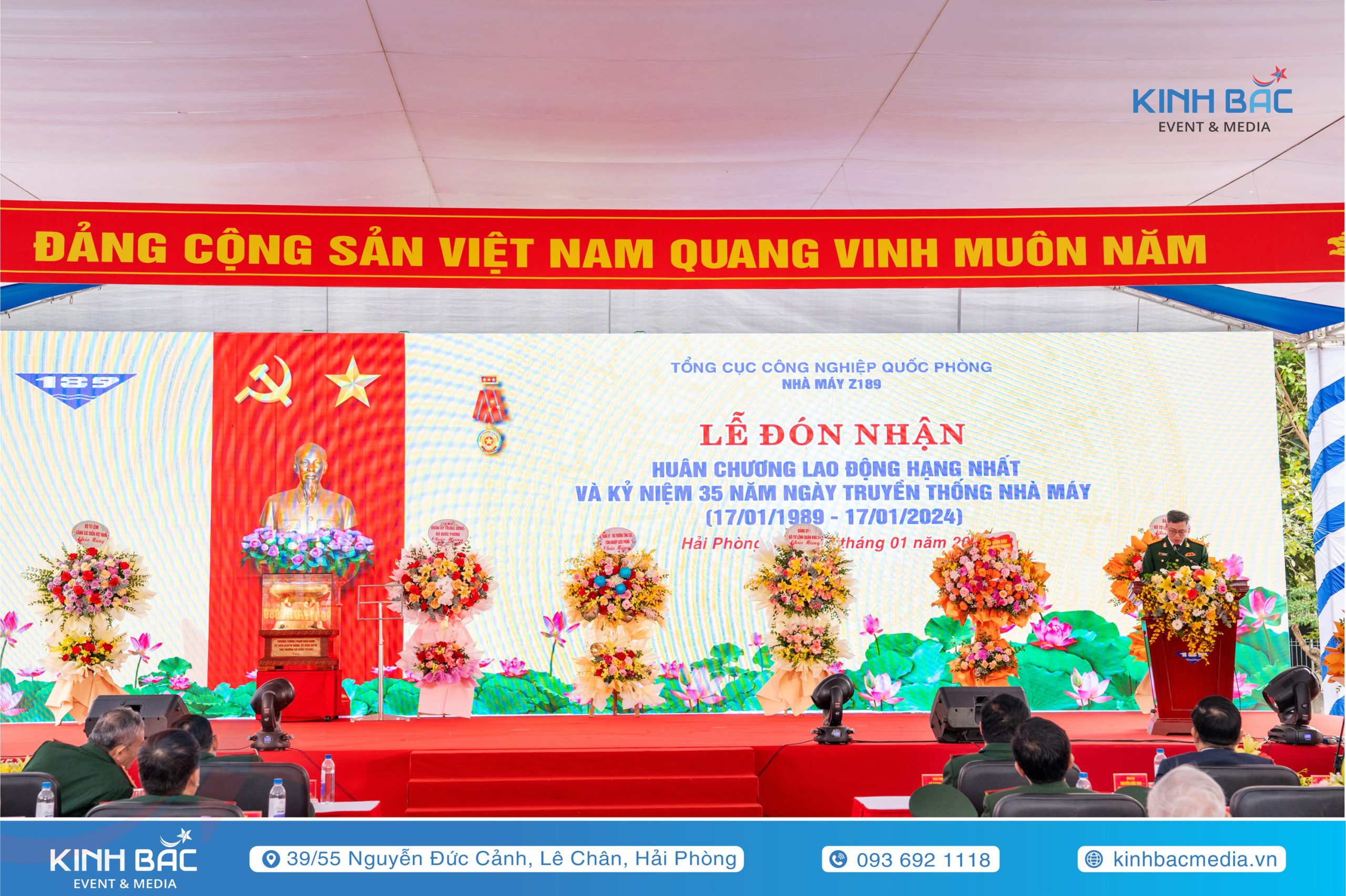 Lễ Kỷ Niệm 35 Năm Ngày Thành Lập Nhà Máy Z189 (Công ty đóng tàu 189) - Tổ Chức Sự Kiện Hải Phòng