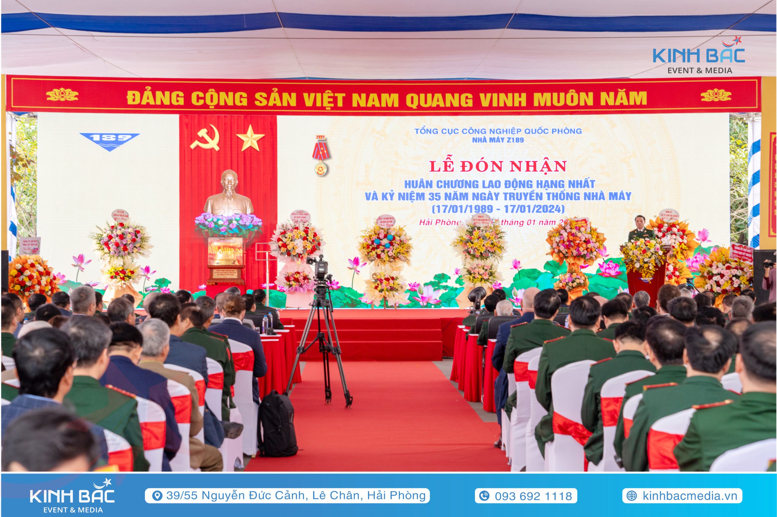 Lễ Kỷ Niệm 35 Năm Ngày Thành Lập Nhà Máy Z189 (Công ty đóng tàu 189) - Tổ Chức Sự Kiện Hải Phòng