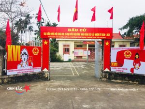 Thi công biển bảng - Pano quảng cáo cho Bầu cử Đại Biểu Quốc Hội Khóa XVI và Bầu Cử Đại Biểu Hội Đồng Nhân Dân Các Cấp NK 2026 - 2031 - phường Lưu Kiếm & phường Nam Triệu, tp Hải Phòng